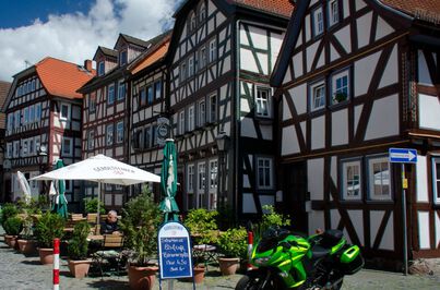 Motorradtour nach Schotten am Vogelsberg in Hessen, POLO Motorrad