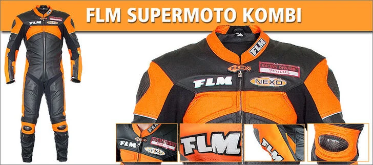 FLM Supermoto Lederkombi